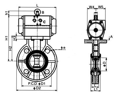 D671F���(d��ng)���ϵ��yPN10��PN16���νY(ji��)��(g��u)�ߴ�D