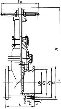 Z41X-10��Z41X-16Q�����Uܛ�ܷⷨ�m�l�y���νY���ߴ�D